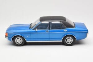 Ford Granada Mk1 Metalická Modrá Matná Čierna MCG 1:18 MCG18394 Kov – obrázok 3 z 6