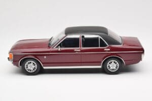 Ford Granada Mk1 Metalická Tmavo Červená Matná Čierna MCG 1:18 MCG18393 Kov – obrázok 3 z 6