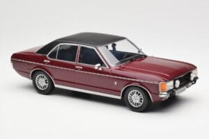 Ford Granada Mk1 Metalická Tmavo Červená Matná Čierna MCG 1:18 MCG18393 Kov – obrázok 4 z 6