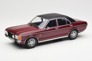 Ford Granada Mk1 Metalická Tmavo Červená Matná Čierna MCG 1:18 MCG18393