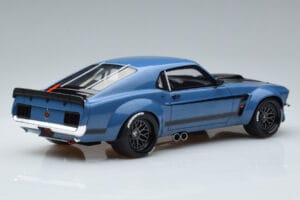 Ford Mustang Boss Cobra Ruffian Cars Modrý GT Spirit 1:18 GT426 Živica – obrázok 2 z 6