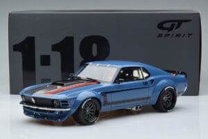 Ford Mustang Boss Cobra Ruffian Cars Modrý GT Spirit 1:18 GT426 Živica – obrázok 6 z 6
