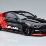 Ford Mustang S550 LB Works Liberty Walk Advan GT Spirit 1:18 KJ035 Živica - image 4 of 6
