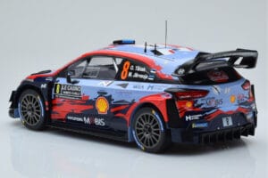 Hyundai i20 Coupe WRC #8 O. Tanak / M. Jarveoja Rally Monte Carlo 2020 IXO 1:18 18RMC067C Kov – obrázok 5 z 6