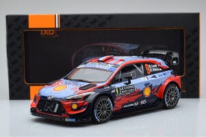 Hyundai i20 Coupe WRC #9 S. Loeb / I. Galmiche Rally Monte Carlo 2020 IXO 1:18 18RMC067B Kov – obrázok 6 z 6