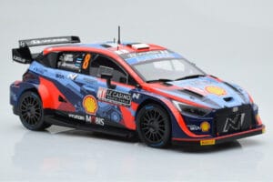 Hyundai i20 N Rally1 #8 O. Tanak / M. Jarveoja Rally Monte Carlo 2022 IXO 1:18 18RMC113 Kov – obrázok 4 z 6
