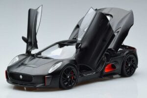 Jaguar C-X75 Čierny Almost Real 1:18 810605 Kov – obrázok 2 z 7
