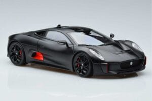 Jaguar C-X75 Čierny Almost Real 1:18 810605 Kov – obrázok 5 z 7