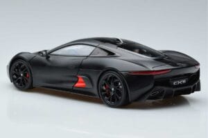 Jaguar C-X75 Čierny Almost Real 1:18 810605 Kov – obrázok 6 z 7