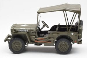 Jeep Willys S Plachtou UT Models 1:18 180149002 Kov – obrázok 3 z 6