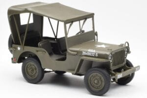 Jeep Willys S Plachtou UT Models 1:18 180149002 Kov – obrázok 4 z 6