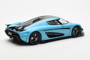 Koenigsegg Regera Baby Modrý GT Spirit 1:18 GT881 Živica – obrázok 2 z 6