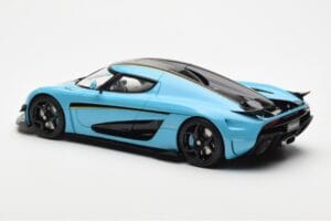Koenigsegg Regera Baby Modrý GT Spirit 1:18 GT881 Živica – obrázok 5 z 6