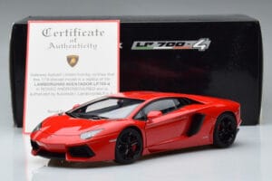 Lamborghini Aventador LP700-4 Andromeda Červený AUTOart 1:18 74669 Kov – obrázok 10 z 10