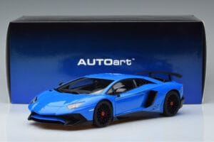 Lamborghini Aventador LP750-4 SV Modrý AUTOart 1:18 74559 Kompozit – obrázok 8 z 8
