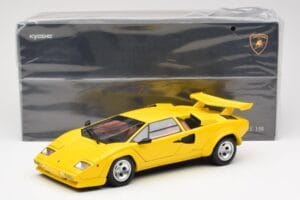 Lamborghini Countach LP 5000 Quattrovalvole Žltý Kyosho 1:18 08320Y Kov – obrázok 8 z 8