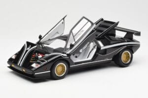 Lamborghini Countach LP 500R Čierny Kyosho 1:18 08320C Kov – obrázok 2 z 8