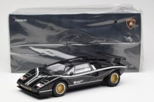 Lamborghini Countach LP 500R Čierny Kyosho 1:18 08320C Kov – obrázok 8 z 8