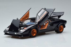 Lamborghini Countach LP500S Walter Wolf Tmavo Modrý Kyosho 1:18 08320D Kov – obrázok 2 z 11
