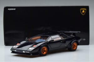 Lamborghini Countach LP500S Walter Wolf Tmavo Modrý Kyosho 1:18 08320D Kov – obrázok 11 z 11