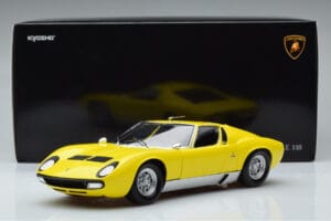 Lamborghini Miura SV Žltý Kyosho 1:18 08317Y Kov – obrázok 11 z 11