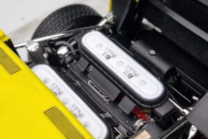 Lamborghini Miura SV Žltý Kyosho 1:18 08317Y Kov – obrázok 9 z 11