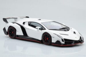 Lamborghini Veneno Biely AUTOart 1:18 74507 Kov – obrázok 6 z 8