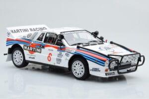 Lancia 037 Martini #8 A. Bettega / M. Perissinot Safari Rally 1985 Kyosho 1:18 08306J Kov – obrázok 6 z 8