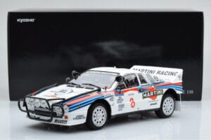 Lancia 037 Martini #8 A. Bettega / M. Perissinot Safari Rally 1985 Kyosho 1:18 08306J Kov – obrázok 8 z 8
