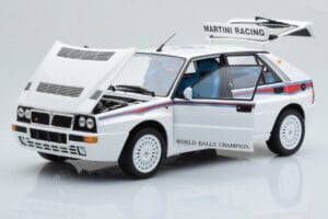 Lancia Delta HF Integrale 6 Biely Kyosho 1:18 08344E Kov – obrázok 2 z 8