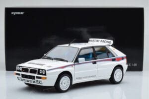 Lancia Delta HF Integrale 6 Biely Kyosho 1:18 08344E Kov – obrázok 8 z 8