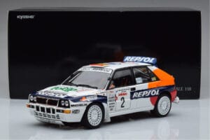 Lancia Delta HF Integrale Evoluzione #2 C. Sainz / L. Moya Tour de Corse 1993 Kyosho 1:18 08348J Kov – obrázok 9 z 9