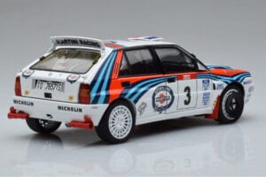 Lancia Delta HF Integrale Evoluzione #3 D. Auriol / B. Occelli Tour de Corse 1992 Kyosho 1:18 08348H Kov – obrázok 3 z 9