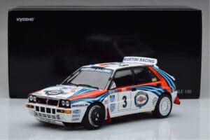Lancia Delta HF Integrale Evoluzione #3 D. Auriol / B. Occelli Tour de Corse 1992 Kyosho 1:18 08348H Kov – obrázok 9 z 9