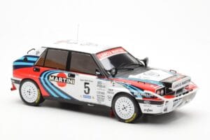 Lancia Delta Integrale 16V #5 J. Kankkunen / J. Piironen Rally Safari 1990 IXO 1:18 18RMC139C Kov – obrázok 4 z 6