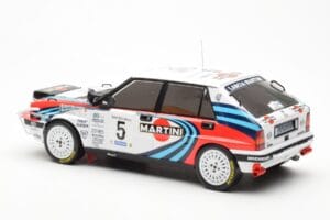 Lancia Delta Integrale 16V #5 J. Kankkunen / J. Piironen Rally Safari 1990 IXO 1:18 18RMC139C Kov – obrázok 5 z 6
