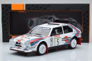 Lancia Delta S4 #5 M. Biasion / T. Siviero Rally San Remo 1986 IXO 1:18 18RMC130B Kov – obrázok 6 z 6