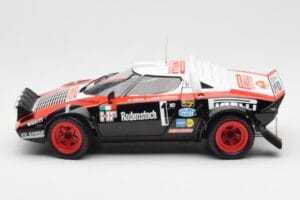 Lancia Stratos HF #1 Hunsruck Rally 1978 Kyosho 1:18 08130D Kov – obrázok 4 z 8