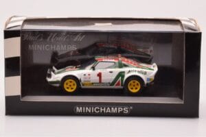 Lancia Stratos #1 S. Munari / S. Maiga Rally Monte Carlo 1977 Minichamps 1:43 430771201 Kov – obrázok 4 z 4