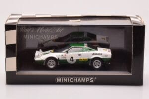 Lancia Stratos Alitalia #4 B. Waldegaard / H. Thorzelius Winner Rally Sweden 1975 Minichamps 1:43 430751204 Kov – obrázok 4 z 4