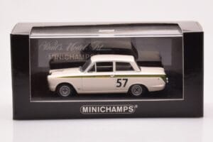 Lotus Cortina Mk1 #57 J. Clark Crystal Palace Winner 1964 Minichamps 1:43 400648257 Kov – obrázok 4 z 4