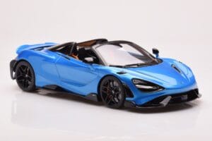 McLaren 765LT Spider Modrý GT Spirit 1:18 GT886 Živica – obrázok 4 z 6