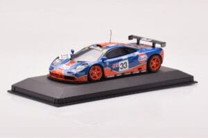 McLaren F1 GTR #33 Gulf Racing R. Bellm / M. Weaver / J-J. Lehto 24 Hours of Le Mans 1996 Minichamps 1:43 530164333 Kov – obrázok 2 z 4