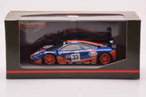 McLaren F1 GTR #33 Gulf Racing R. Bellm / M. Weaver / J-J. Lehto 24 Hours of Le Mans 1996 Minichamps 1:43 530164333 Kov – obrázok 4 z 4
