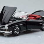 Mercedes 190 SL W121 Kabriolet Čierny Minichamps 1:18 - image 2 of 8