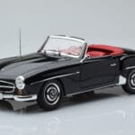Mercedes 190 SL W121 Kabriolet Čierny Minichamps 1:18
