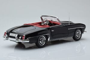 Mercedes 190 SL W121 Kabriolet Čierny Minichamps 1:18 100037030 Kov – obrázok 3 z 8