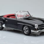 Mercedes 190 SL W121 Kabriolet Čierny Minichamps 1:18 - image 5 of 8