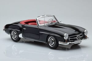 Mercedes 190 SL W121 Kabriolet Čierny Minichamps 1:18 100037030 Kov – obrázok 5 z 8