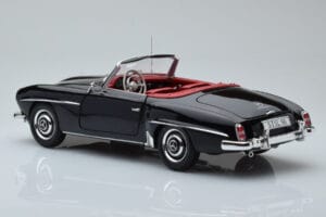 Mercedes 190 SL W121 Kabriolet Čierny Minichamps 1:18 100037030 Kov – obrázok 6 z 8